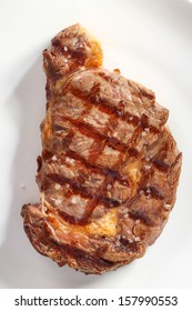 Juicy Steak On Isolated Background