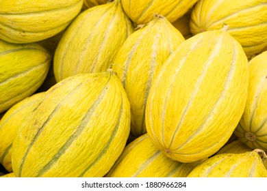 
juicy yellow striped Sunday melon - Powered by Shutterstock