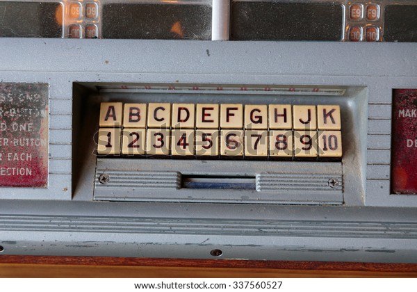 Jukebox Letters Numbers On Antique Machine Stock Photo 337560527 ...