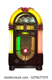 Jukebox On White