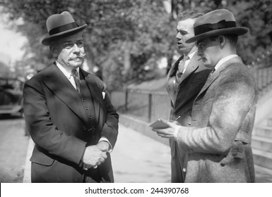 Jules Bache 1861-1944 A German-American Stockbroker And Banker Being Interviewed By Reporters In Washington D.C. Oct. 22 1922.