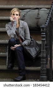 Julia Roberts On Location For Filming Of EAT LOVE PRAY, East Village, New York, NY August 3, 2009 