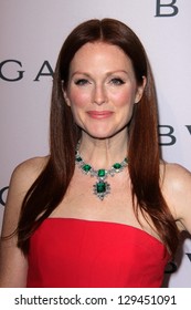 Julianne Moore At The Elizabeth Taylor Bvlgari Jewelry Collection Unveiling, Bvlgari Beverly Hills, CA 02-19-13