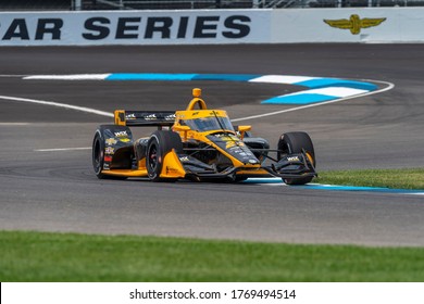 July 03, 2020 - Indianapolis, Indiana, USA: SAGE KARAM (24) of the United States practices for the GMR Grand Prix at the Indianapolis Motor Speedway in Indianapolis, Indiana.