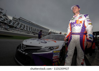 July 06, 2018 - Daytona Beach, Florida, USA: Denny Hamlin (11) Gets Ready To Qualify For The Coke Zero Sugar 400 At Daytona International Speedway In Daytona Beach, Florida.