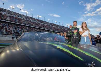 July 07, 2018 - Daytona Beach, Florida, USA: Kurt Busch (41) Gets Ready For The Coke Zero Sugar 400 At Daytona International Speedway In Daytona Beach, Florida.