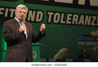 JULY 10, 2005 - BERLIN: Joschka Fischer At A Meeting Of The Green Party In The Velodrom In Berlin.