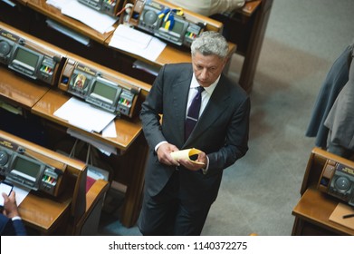 July 10, 2018. Kyiv, Ukraine. Yuriy Boyko Member Of The Parliament Of Ukraine. The Leader Of The Opposition Bloc (Ukrainian Opposition Party).