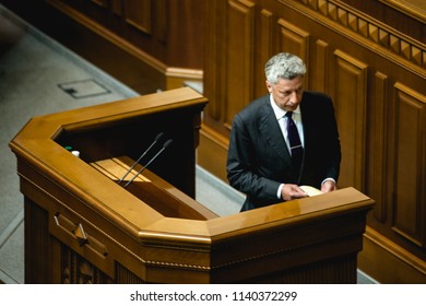 July 10, 2018. Kyiv, Ukraine. Yuriy Boyko Member Of The Parliament Of Ukraine. The Leader Of The Opposition Bloc (Ukrainian Opposition Party).