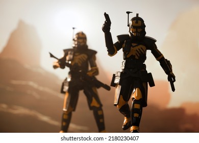 JULY 10 2022: Star Wars Battlefront II Clone Trooper Umbra Operative ARC Trooper - Hasbro Action Figure