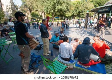 July 12 2017, People At Union Square In 14th Street, Manhattan, New York City