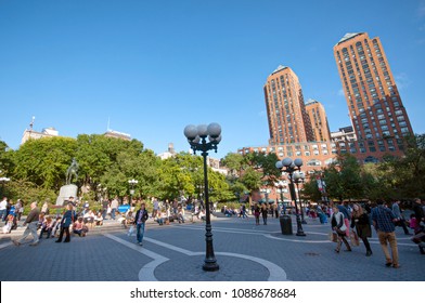 July 12 2017, People At Union Square In 14th Street, Manhattan, New York City