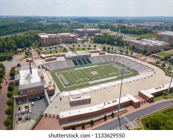 July 12, 2018 - Charlotte, North Carolina, USA: Aerial View Of Jerry Richardson Stadium At The University Of North Carolina At Charlotte.  Home Of The UNCC 49ers