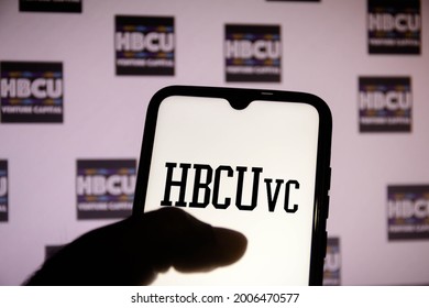 July 12, 2021, Brazil. In This Photo Illustration The Historically Black Colleges And Universities (HBCU) Logo Seen On A Smartphone Screen And In The Background