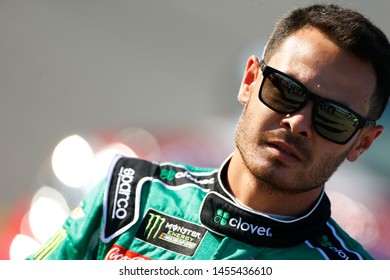 July 13, 2019 - Sparta, Kentucky, USA: Kyle Larson (42) gets ready for the Quaker State 400 at Kentucky Speedway in Sparta, Kentucky.
