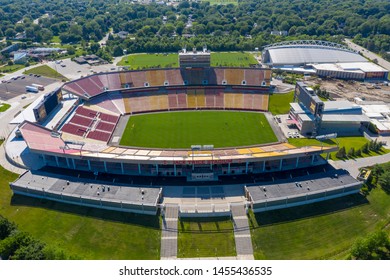 July 18, 2019 - Ames, Iowa, USA: Aerial Views of Jack Trice Stadium in Ames, Iowa, United States. 