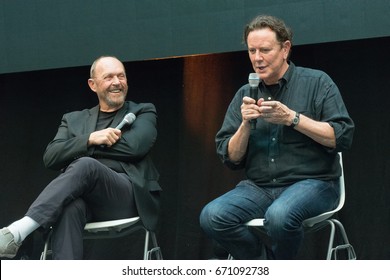 July 1st 2017. Stuttgart, Germany. Beverly Hills Cop Panel With John Ashton And Judge Reinhold At Comic Con. 