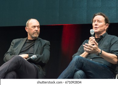 July 1st 2017. Stuttgart, Germany. Beverly Hills Cop panel with John Ashton and Judge Reinhold at Comic Con. 