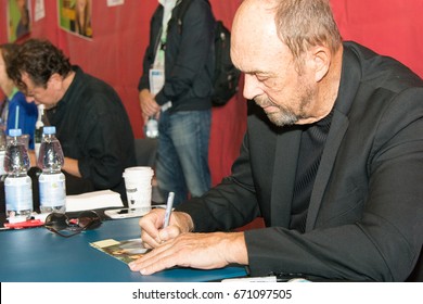 July 1st 2017. Stuttgart, Germany. US actor John Ashton (Beverly Hills Cop) meeting fans and signing autographs at Comic Con Stuttgart. 
