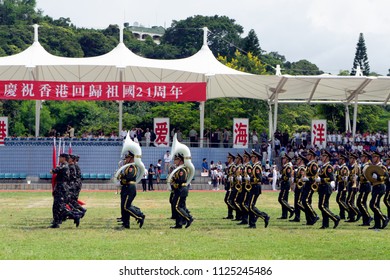 JULY 1st, 2018 - HONG KONG: The PLA Ngong Shuen Chau Naval Base at Stonecutters Island opens to the public in celebration of the return of Hong Kong to China for its 21st  anniversary. 