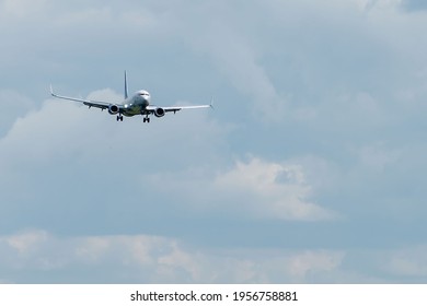 July 2, 2019, Moscow, Russia. Airplane Boeing Boeing 737-800 Pobeda Airline At Vnukovo Airport In Moscow.