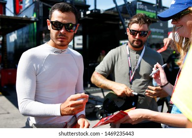 July 20, 2019 - Loudon, New Hampshire, USA: Kyle Larson (42) gets ready to practice for the Foxwoods Resort Casino 301 at New Hampshire Motor Speedway in Loudon, New Hampshire.