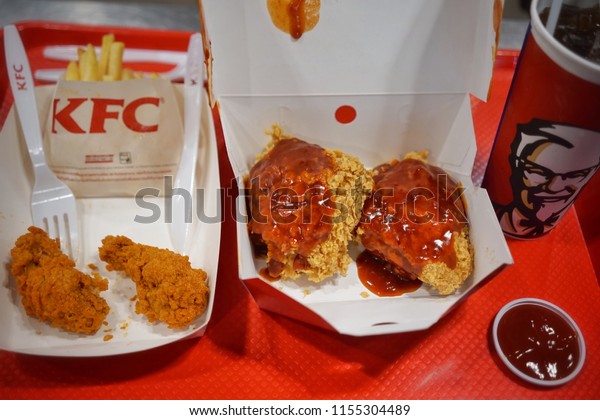 July 2018 Fried Chicken Kfc Pepsi Stock Photo Edit Now 1155304489
