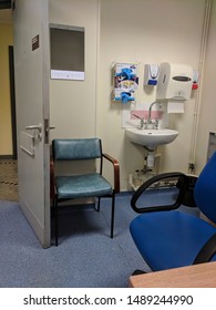 July 2019, Swansea, Wales. NHS Hospital, Sexual Health Clinic Ward, Inside Of A Assessment Room