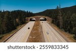 JULY 2024, WASHINGTON - arch bridge off Interstate 90 east of Washington State