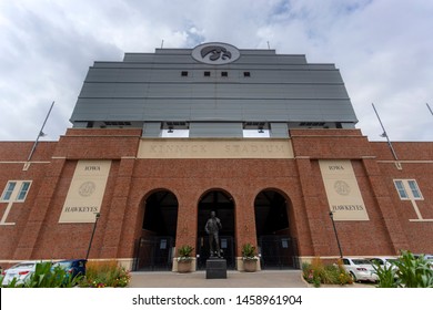 July 21, 2019 - Iowa City, Iowa, USA: Statue Of Nile Clarke Kinnick Jr. Who Was A Student And A College Football Player At The University Of Iowa. 