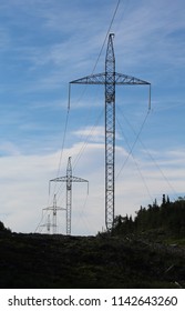 July 25, 2018 - Completed Transmission Power Line Connecting Nalcor's Muskrat Falls Project With Newfoundland And Nova Scotia. Emera's Maritime Link Hydro Power.