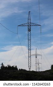 July 25, 2018 - Completed Transmission Power Line Connecting Nalcor's Muskrat Falls Project With Newfoundland And Nova Scotia. Emera's Maritime Link Hydro Power.