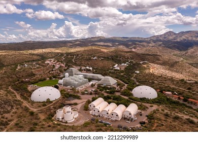 July 28, 2022, Tucson Arizona, USA. Biosphere 2 Building, Part Of University Of Arizona Campus Near Tucson Arizona. Research Science Center. 