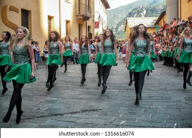 July 3rd, 2011: Irish Dance Performance, Celtic Festival At The Bard Fort, Aosta Valley, Italy