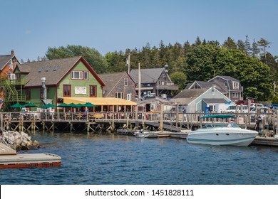 July 4, 2019:  Port Clyde, A Small Fishing Village In Coastal Maine, On A Summer Day