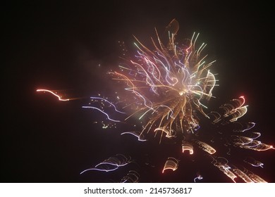 July Fourth Fireworks Near New Smyrna Beach Florida