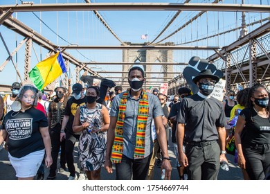 Jumaane Williams Borough Hall Silent March Over The Brooklyn Bridge, March For Black Lives, June 9th 2020, Kevin RC Wilson