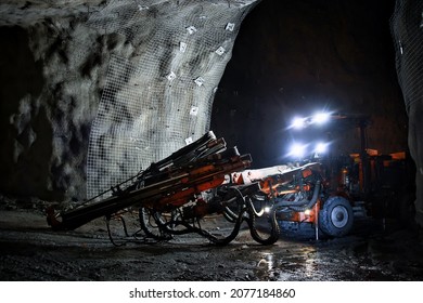 Jumbo Drill Posing at Underground Mine