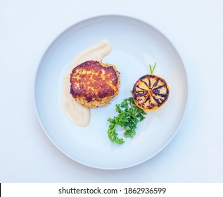 Jumbo Lump Crab Cake With Grilled Lemon