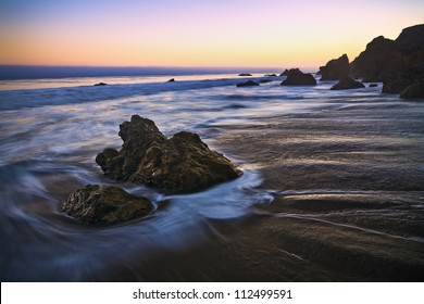 Jumbo Rock In Malibu Beach, California