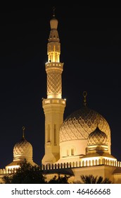 Jumeirah Mosque At Night. Dubai, United Arab Emirates