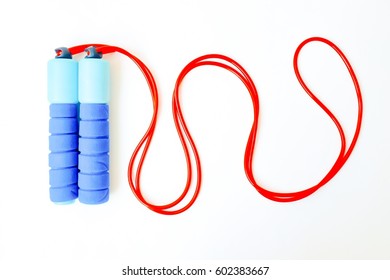 Jump Rope Isolated On White Background