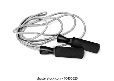 A Jump Rope Isolated On A White Background