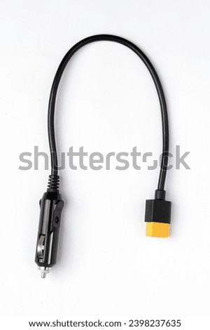 jump starter with cabels on white background