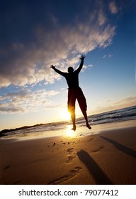 Jumping boy
