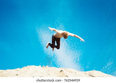 jumping from dune