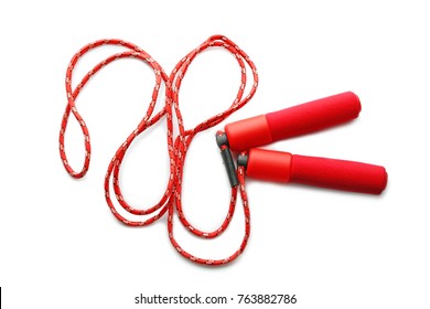 Jumping Rope On White Background