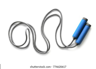 Jumping Rope On White Background