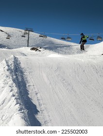 Jumping skier