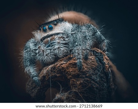 Jumping spider, jumpy chilling on the branch